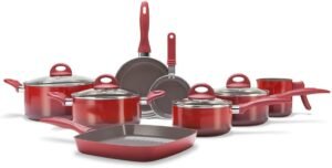 Conjunto de panelas Cer Life Smart Plus, 8 peças, vermelho, Brinox