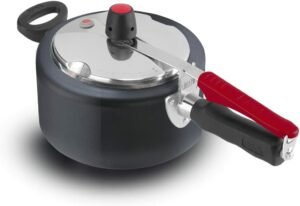 Panela De Pressão 3l Original Preto Revestida Clock