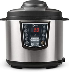 Panela de Pressão Elétrica 6L Digital, Inox/Preto, 220v, Midea