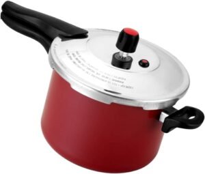 Panela de Pressão Fechamento Externo Antiaderente Premium Vermelha 4,5L - Alegrete