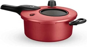 Panela de Pressão MTA com Visor Superior 4,5L Antiaderente Fech. Externo - Cereja, Modelo: 6601
