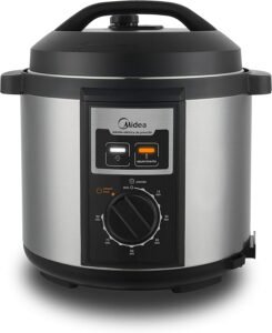 Panela de Pressão Mecânica, 6L, Inox/Preto, 220v, Midea
