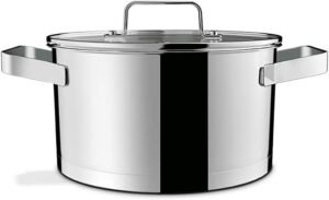 Caçarola Aço Inox com tampa, 4,3L, Masterchef