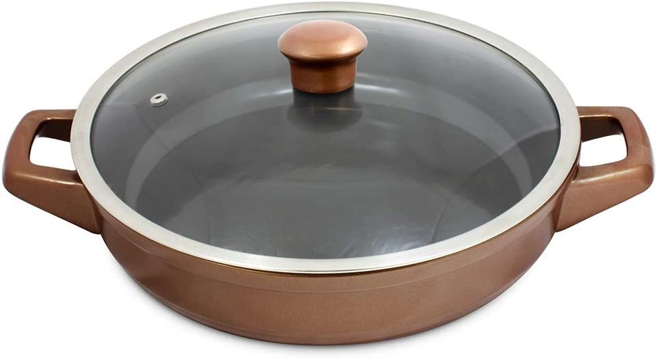 Caçarola de Cerâmica Duo Buffet, 28cm, 2,5 Litros, Cobre, Ceraflame