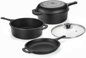 Conjunto Caçarola e Frigideira Multiuso 3,5L / 260 mm - Alça de Ferro