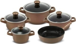 Conjunto De Panelas Duo smart 5 Peças - Cobre