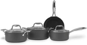 Conjunto de Panelas 4 peças com fundo de indução, Diamond, Cerâmic Life, Cinza, Brinox