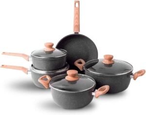 Conjunto de Panelas Oster Marble Eddition - 5 peças Preta