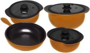 Conjunto de Panelas de Cerâmica 4 Peças Oxford Linea Canelle
