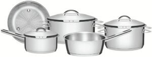 Jogo De Panelas Aço Inox Tramontina 5 peças Solar