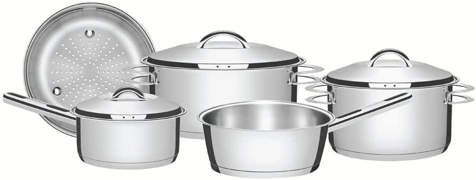 Jogo De Panelas Aço Inox Tramontina 5 peças Solar