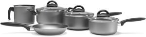Jogo de Panelas Chilli, 5Pcs, Brinox, Prata