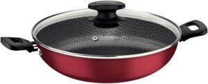 PANELA WOK ALUMÍNIO 28CM LORETO VERMELHA