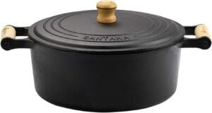 Panela Caçarola De Ferro Fundido e Cabo De Madeira 1.6l Ø 17.5 Nº 18 - Santana