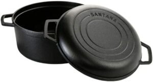 Panela Duo Ferro Fundido Caçarola Frigideira Santana 24cm