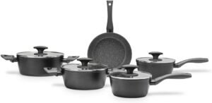 Conjunto Panelas 5Pcs Ceramic Life Orion, Preto, Brinox