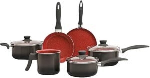 Conjunto Panelas 6 pçs Ceramica Life Select Easy Fundo Vermelho 4789/113 Brinox