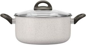 Brinox - Caçarola com Tampa 22Cm 3,5L Ceramic Life Suprema - Vanilla 