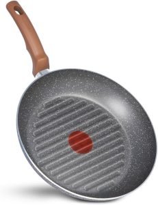Frigideira Grill Antiaderente Rochedo Natural Stone 28cm 